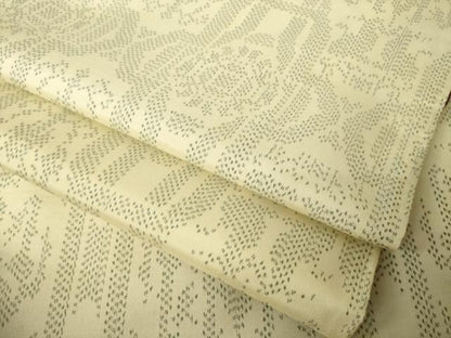 平和屋着物●上質な紬　飾花文　正絹　逸品　AABK3054ck