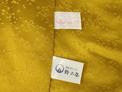 平和屋着物●豪華振袖　辻が花　舞花文　暈し染め　銀通し地　鈴乃屋扱い　正絹　逸品　AABK3059ck