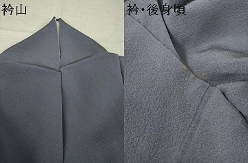 平和屋着物●上質な色無地　紫鼠色　正絹　逸品　AABK3060ck
