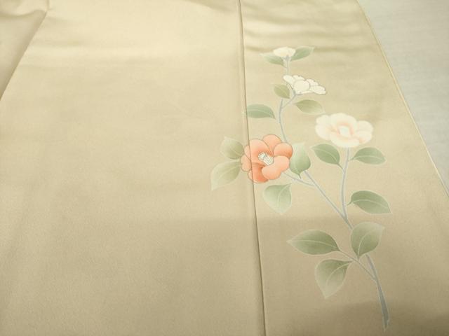 平和屋着物●訪問着　刺繍　枝花文　暈し染め　ロング丈　正絹　逸品　AABK3070ck