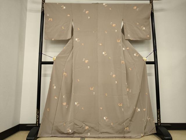 平和屋着物●上質な小紋　宝尽くし　ロング丈　正絹　逸品　AABK3077ck