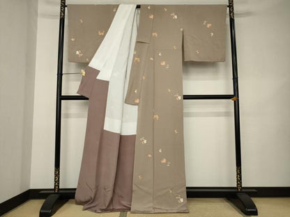 平和屋着物●上質な小紋　宝尽くし　ロング丈　正絹　逸品　AABK3077ck