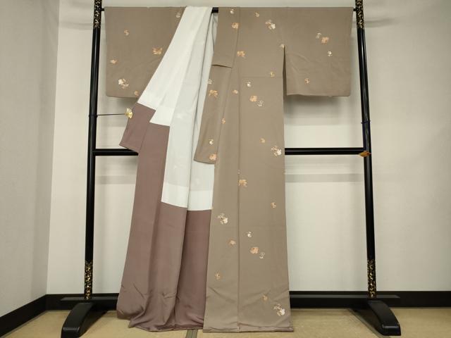平和屋着物●上質な小紋　宝尽くし　ロング丈　正絹　逸品　AABK3077ck