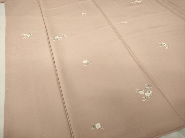 平和屋着物●上質な小紋　友禅　枝花文　正絹　逸品　AABK3079ck