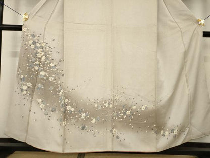 平和屋着物●訪問着　桜楓文　暈し染め　正絹　逸品　AABK3080ck