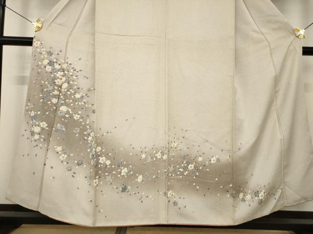 平和屋着物●訪問着　桜楓文　暈し染め　正絹　逸品　AABK3080ck