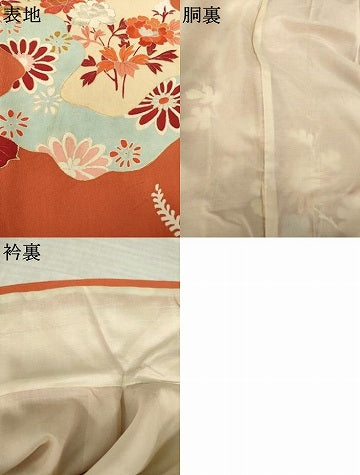 平和屋着物●アンティーク　大正ロマン　訪問着　駒刺繍　風景文　金彩　正絹　逸品　AABK3082ck