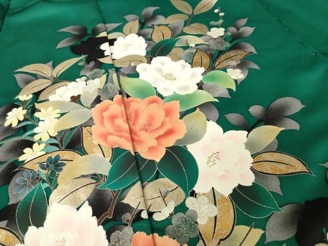平和屋着物●豪華振袖　加勢大周　草花文　仮絵羽　逸品　未使用　AABK3083ck