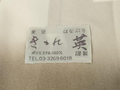 平和屋着物●洗える最高級着物　＜英＞はなぶさ謹製　小紋　舞花文　洗える着物　AABK3085ck