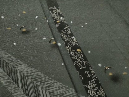 平和屋着物●雲龍　訪問着　舞桜　雫　金彩　正絹　逸品　AABK3088ck