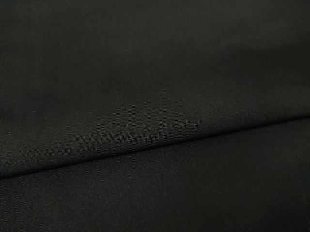 平和屋着物●男性　黒紋付　反端付き　正絹　逸品　AABK3091ck