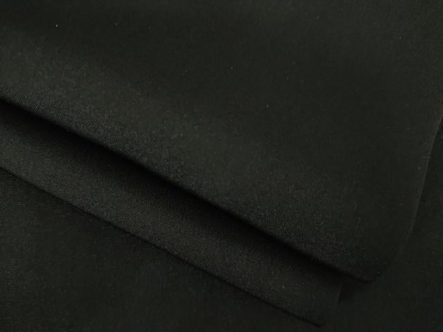 平和屋着物●男性　黒紋付　反端付き　正絹　逸品　AABK3091ck