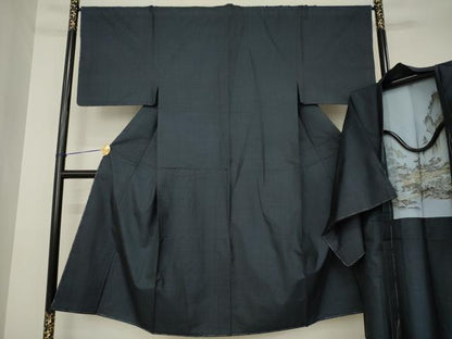 平和屋着物●男性　本場大島紬　アンサンブル　100亀甲　総詰め　正絹　逸品　未使用　AABK3092ck