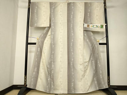 平和屋着物●真綿結城紬　80亀甲　花間道　やまと金ラベル　証紙付き　正絹　逸品　AABK3106ck