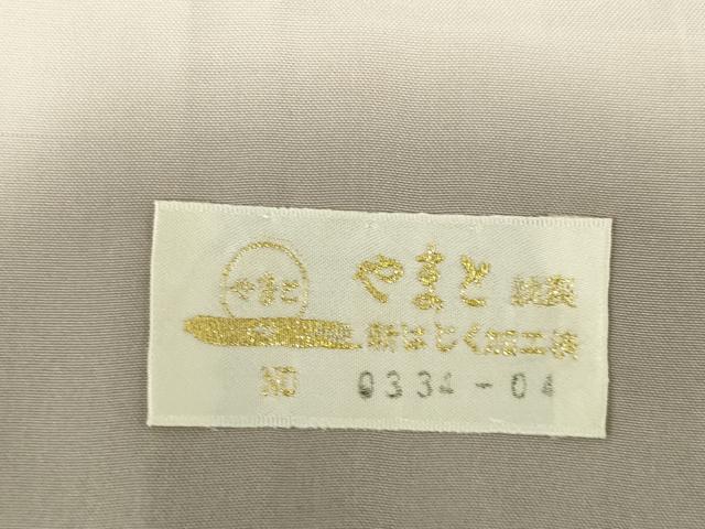 平和屋着物●真綿結城紬　80亀甲　花間道　やまと金ラベル　証紙付き　正絹　逸品　AABK3106ck