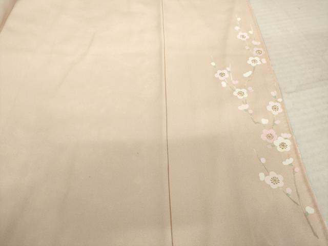 平和屋着物●訪問着　刺繍　花筏文　暈し染め　丹後ちりめん　金糸　金彩　反端付き　正絹　逸品　AABK3110ck