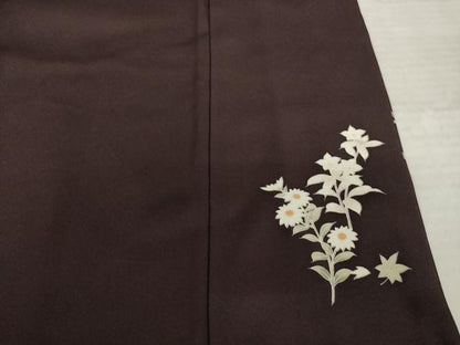 平和屋着物●西陣　京の名門　じゅらく謹製　帝王紫(古代帝王紫)　訪問着　刺繍　花篭文　正絹　逸品　AABK3113ck