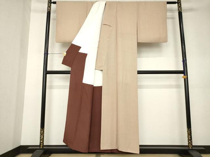 平和屋着物●江戸小紋 菱文 正絹 逸品 AABK3122ck