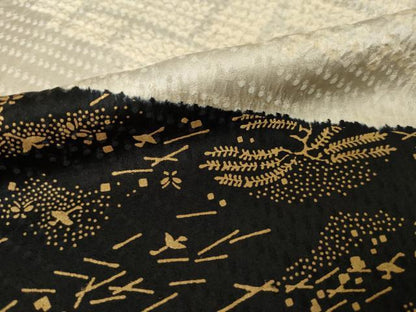 平和屋着物●訪問着　絞り　草花文　金彩　正絹　逸品　AABK3124ck