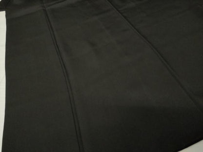 平和屋着物●男性　黒紋付　正絹　逸品　AABK3125ck