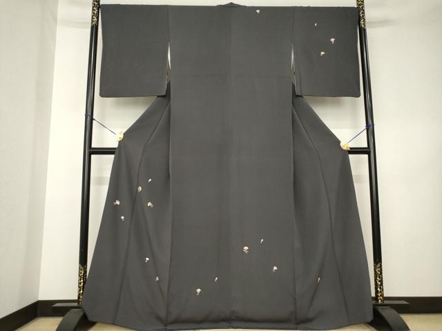 平和屋着物●訪問着　小花文　金彩　正絹　逸品　AABK3129ck