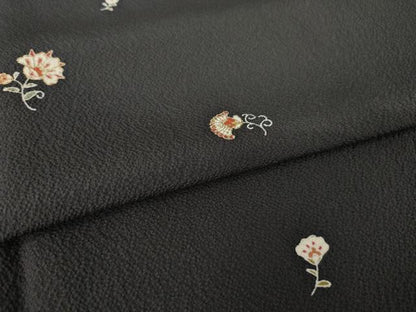 平和屋着物●訪問着　小花文　金彩　正絹　逸品　AABK3129ck