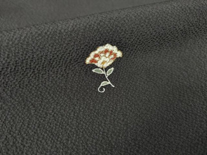 平和屋着物●訪問着　小花文　金彩　正絹　逸品　AABK3129ck