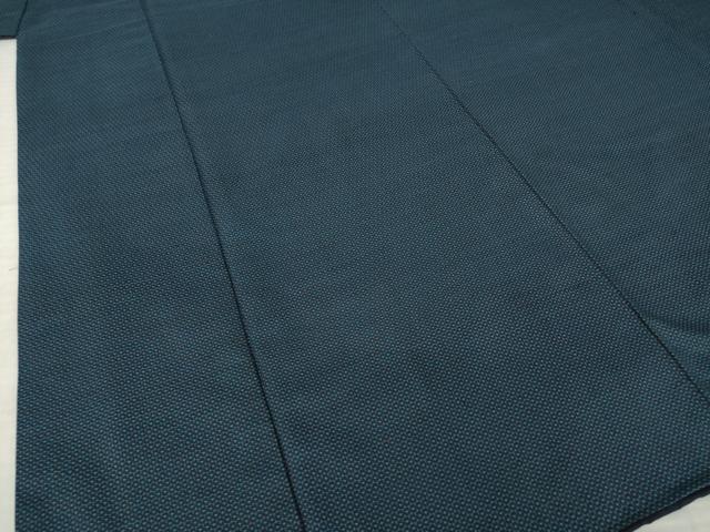 平和屋着物●男性　紬　アンサンブル　80亀甲　総詰め　正絹　逸品　AABK3130ck