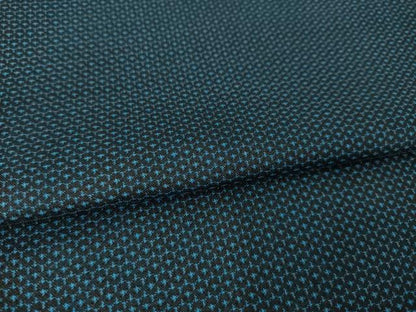 平和屋着物●男性　紬　アンサンブル　80亀甲　総詰め　正絹　逸品　AABK3130ck
