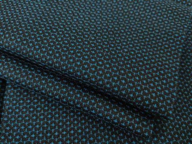 平和屋着物●男性　紬　アンサンブル　80亀甲　総詰め　正絹　逸品　AABK3130ck