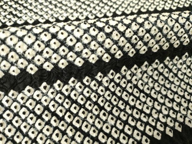 平和屋着物●本疋田絞り　訪問着　横段文　正絹　逸品　AABK3132ck