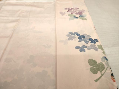 平和屋着物●訪問着　友禅　作家物　花鳥文　暈し染め　正絹　逸品　AABK3134ck