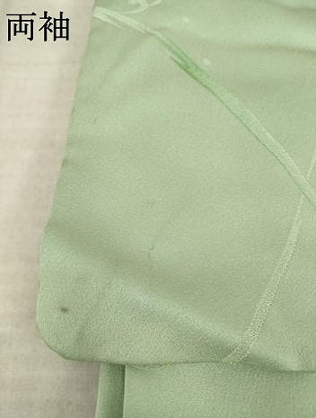 平和屋着物●上質な小紋　地紋起こし　立波文　正絹　逸品　AABK3146ck