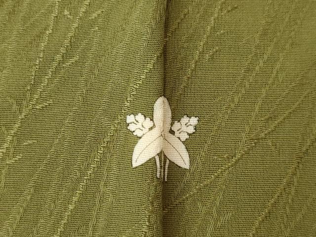 平和屋着物●上質な色無地　草花地紋　梅幸茶色　正絹　逸品　AABK3151ck