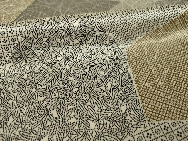 平和屋着物●上質な小紋　割付き文　正絹　逸品　AABK3154ck
