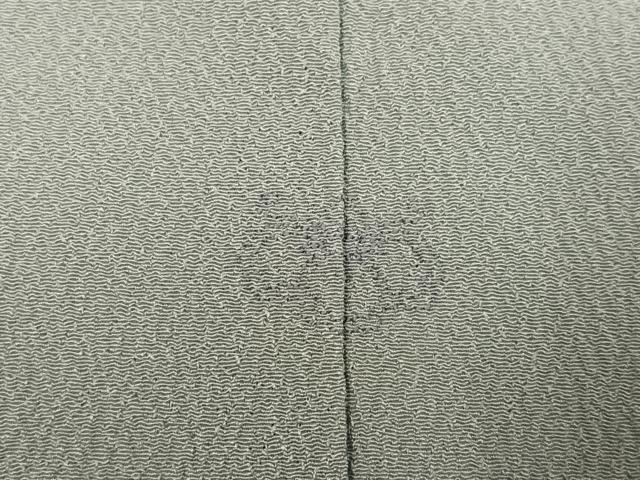平和屋着物●洗える最高級着物　＜英＞はなぶさ謹製　色無地　柳鼠色　洗える着物　AABK3161ph
