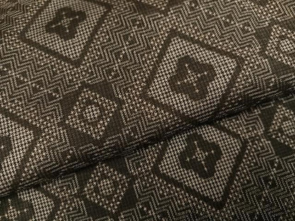 平和屋着物●本場大島紬　龍郷絣　正絹　逸品　AABK3162ph