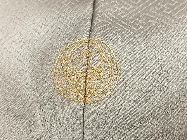 平和屋着物●訪問着　駒刺繍　草花文　金彩　正絹　逸品　AABK3171ph