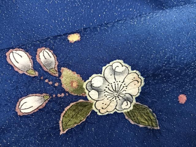 平和屋着物●豪華振袖　辻が花　絞り　暈し染め　金通し地　さが美扱い　正絹　逸品　AABK3175ph
