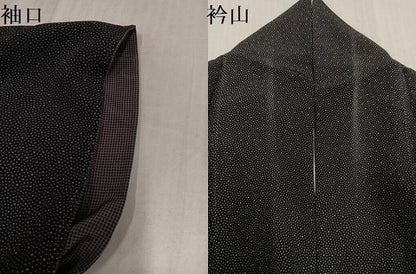平和屋着物●江戸小紋　大小あられ　正絹　逸品　AABK3181ph
