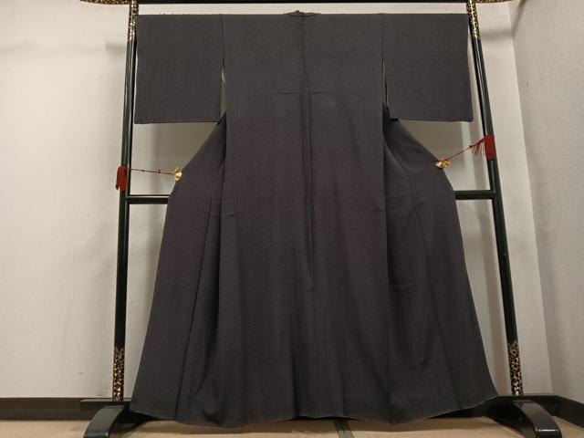 平和屋着物●江戸小紋　大小あられ　正絹　逸品　AABK3181ph