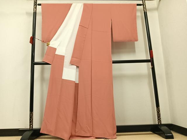 平和屋着物●上質な色無地　東雲色　正絹　逸品　AABK3187ph