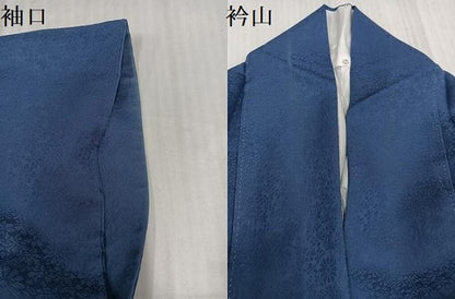 平和屋着物●上質な色無地　花地紋　紅掛空色　正絹　逸品　AABK3188ph