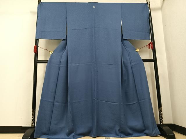 平和屋着物●上質な色無地　花地紋　紅掛空色　正絹　逸品　AABK3188ph