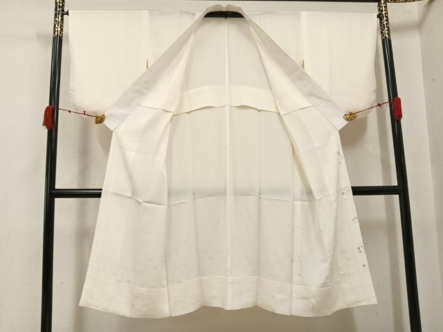平和屋着物●長襦袢　無双仕立て　箔散らし　金銀彩　正絹　逸品　AABK3195ph