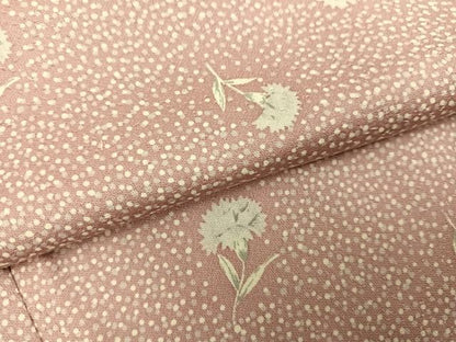 平和屋着物●上質な小紋　草花文　正絹　逸品　AABK3214ph
