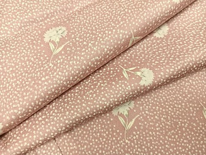 平和屋着物●上質な小紋　草花文　正絹　逸品　AABK3214ph