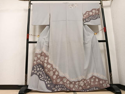 平和屋着物●訪問着　辻が花　絞り　正絹　逸品　AABK3220ph