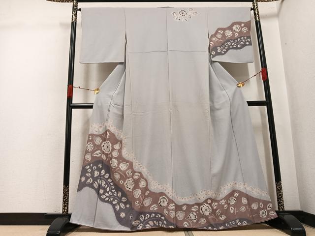 平和屋着物●訪問着　辻が花　絞り　正絹　逸品　AABK3220ph