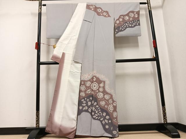 平和屋着物●訪問着　辻が花　絞り　正絹　逸品　AABK3220ph